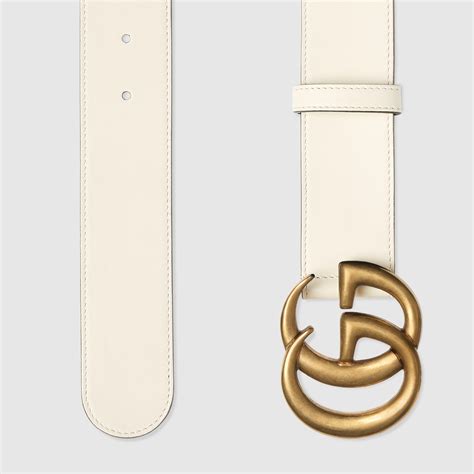 cintura gucci bianca